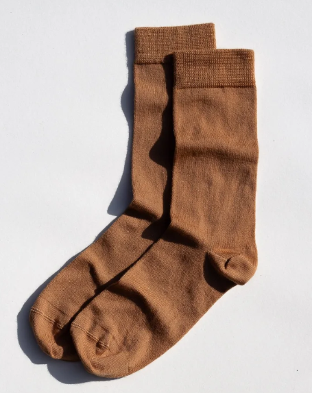 The Stripe Edit Quarter Grip Sock in Sand