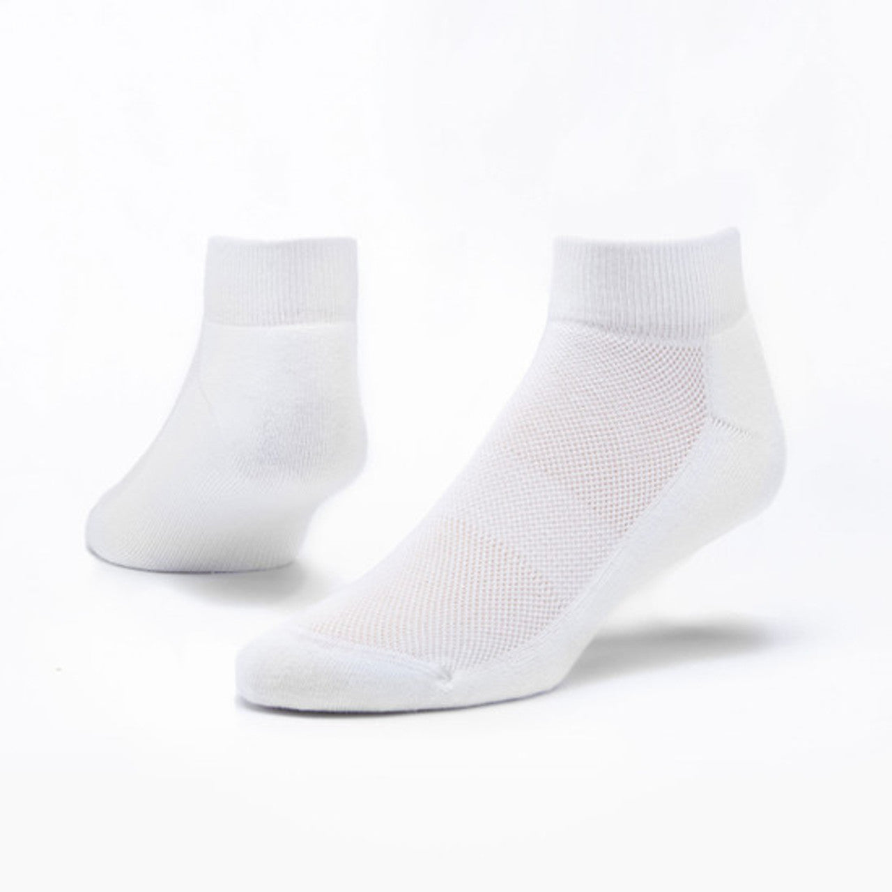 The Stripe Edit Quarter Grip Sock in Sea