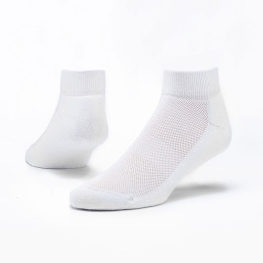 The Stripe Edit Quarter Grip Sock in Sea